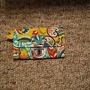 Vera Bradley change purse with keyring